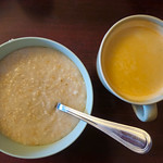 Porrige and coffee
