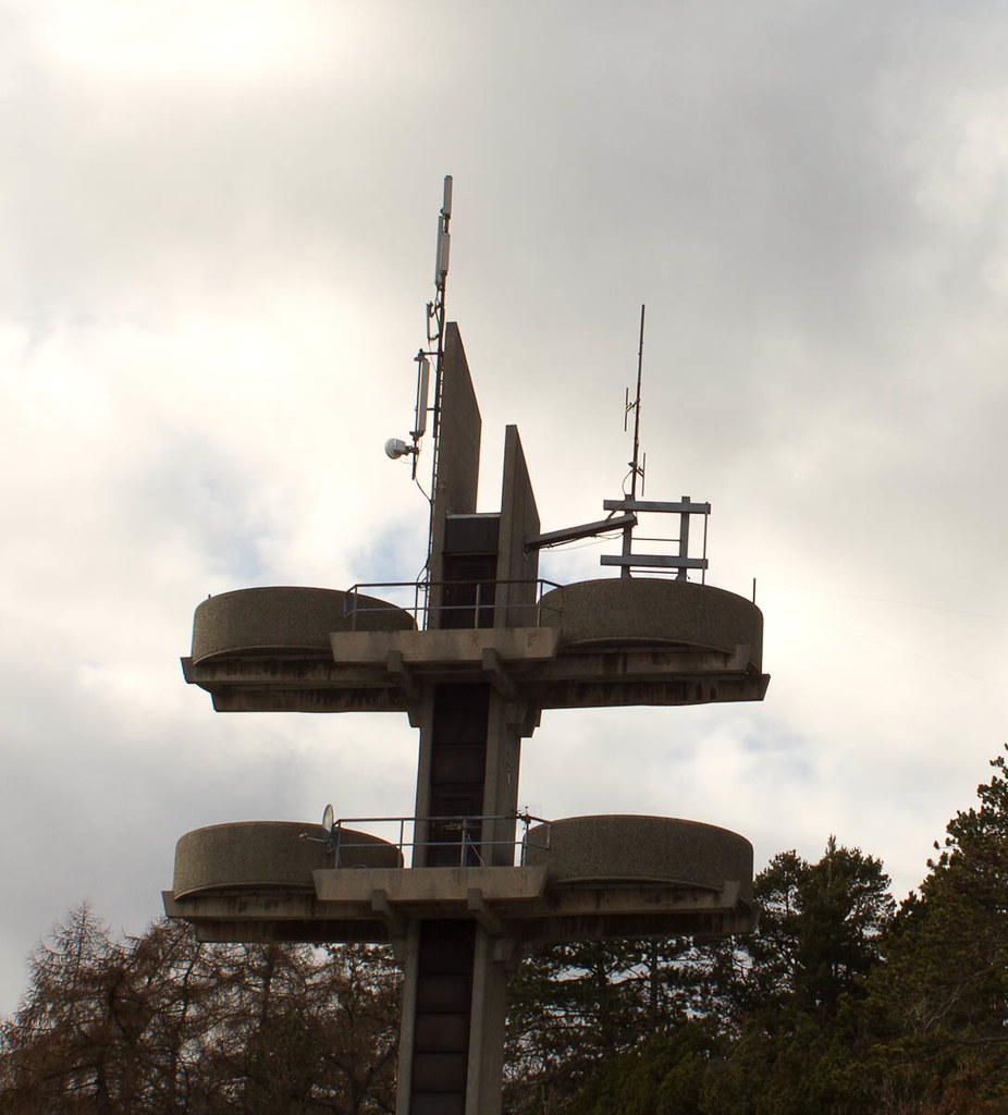 Tårn, telebygget ved Baneheia