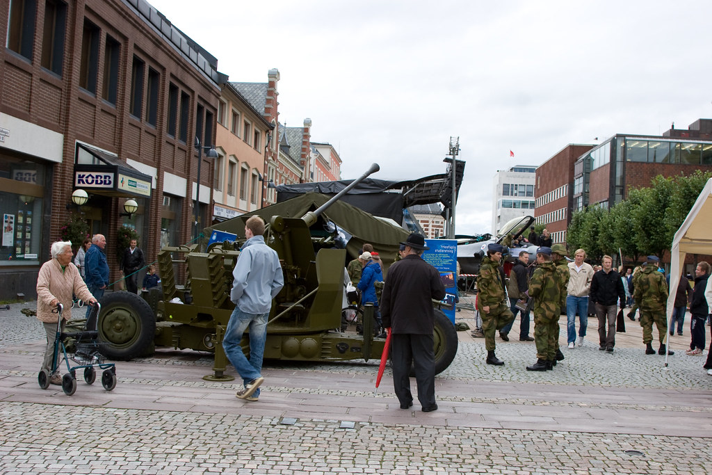 F-16 på torvet i Kristiansand