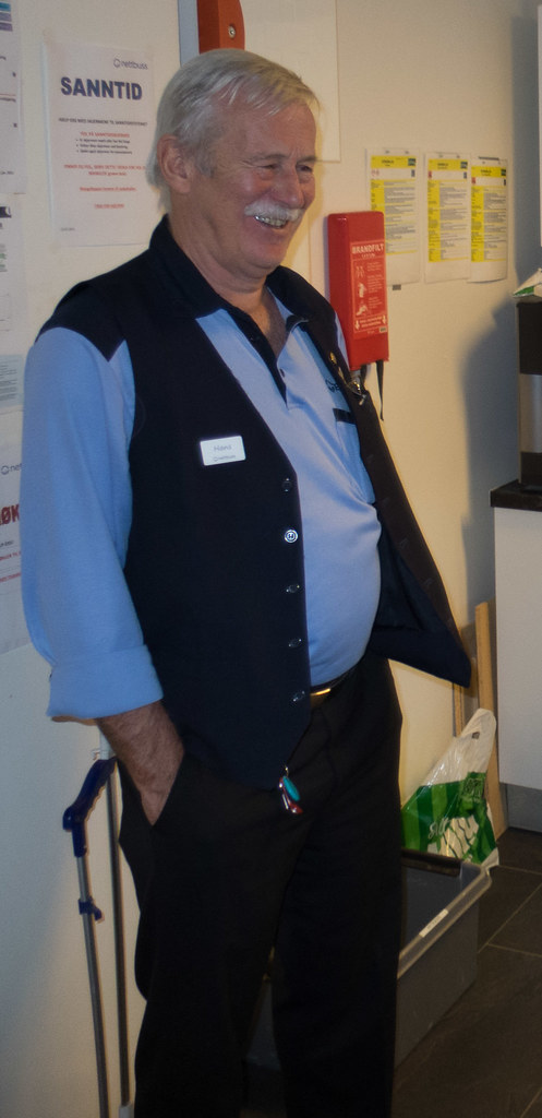 Mann med godt humør