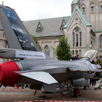 F-16 på torvet i Kristiansand