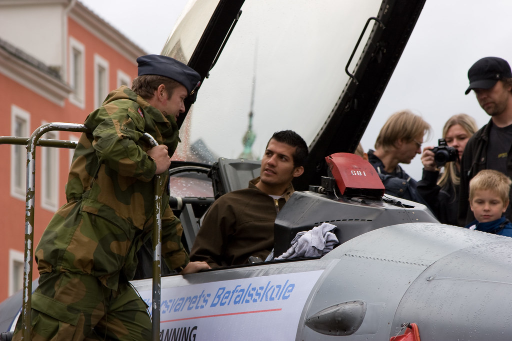 F-16 på torvet i Kristiansand