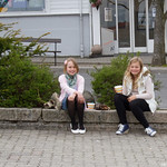 To små frøkener som ville bli fotografert