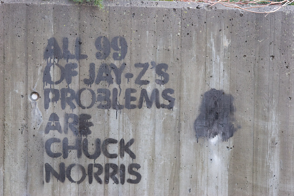 All 99 of Jay-z's problems are Chuck Norris