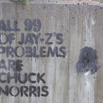 All 99 of Jay-z's problems are Chuck Norris