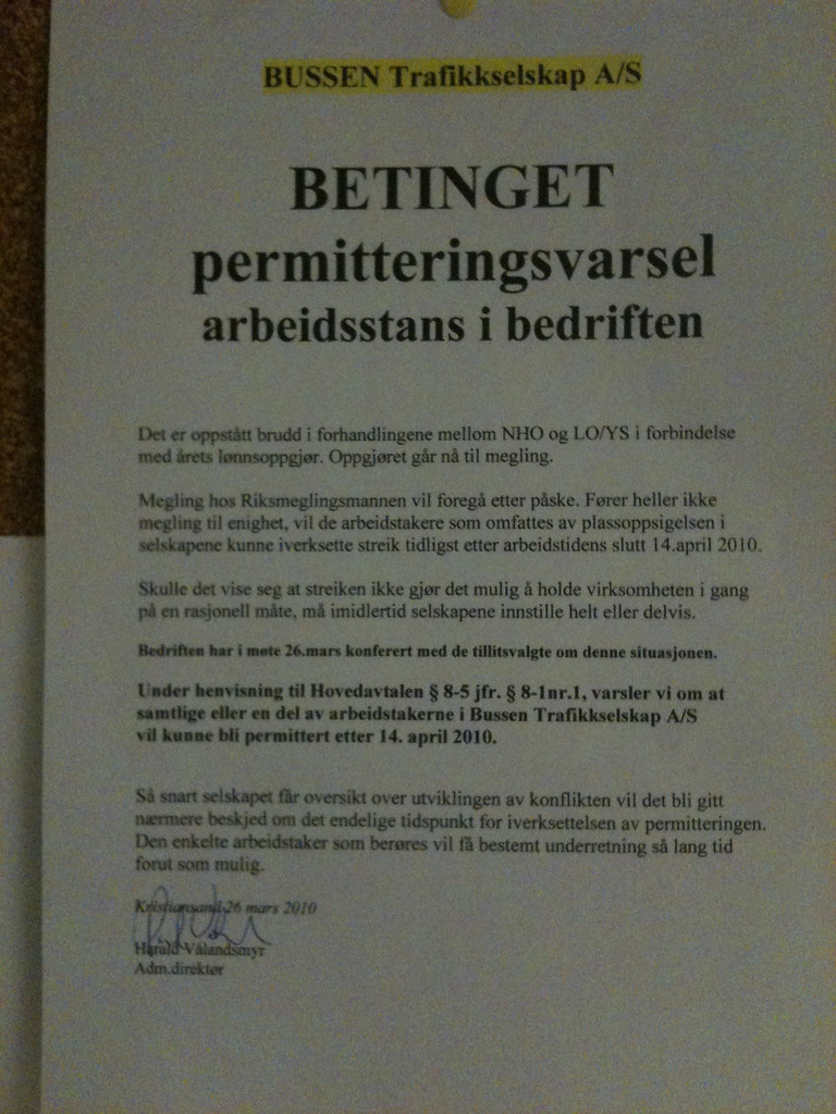 Betinget permitteringsvarsel