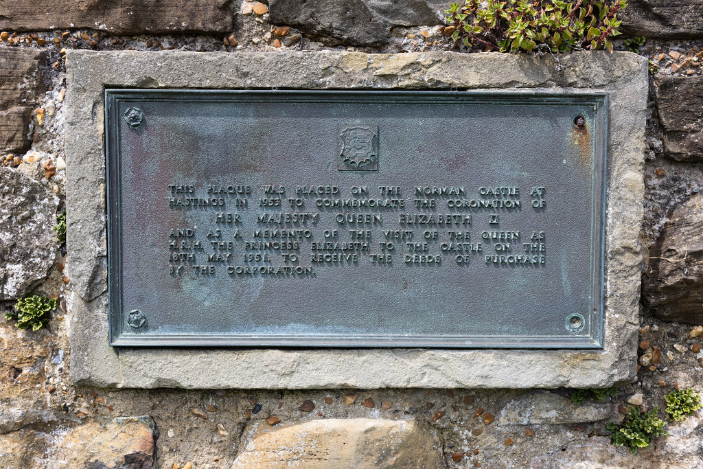 Hastings Castle Plaque