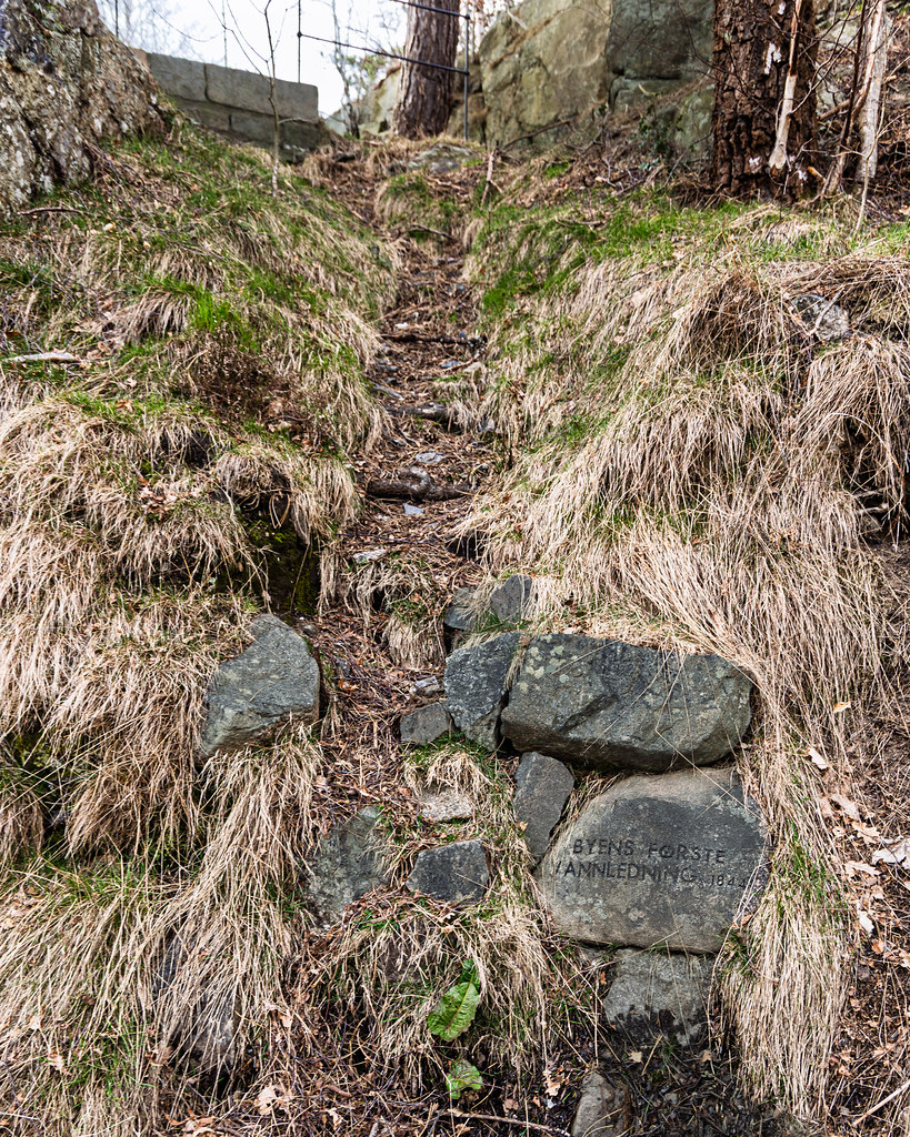 Site of Kristiansand's first piped water supply